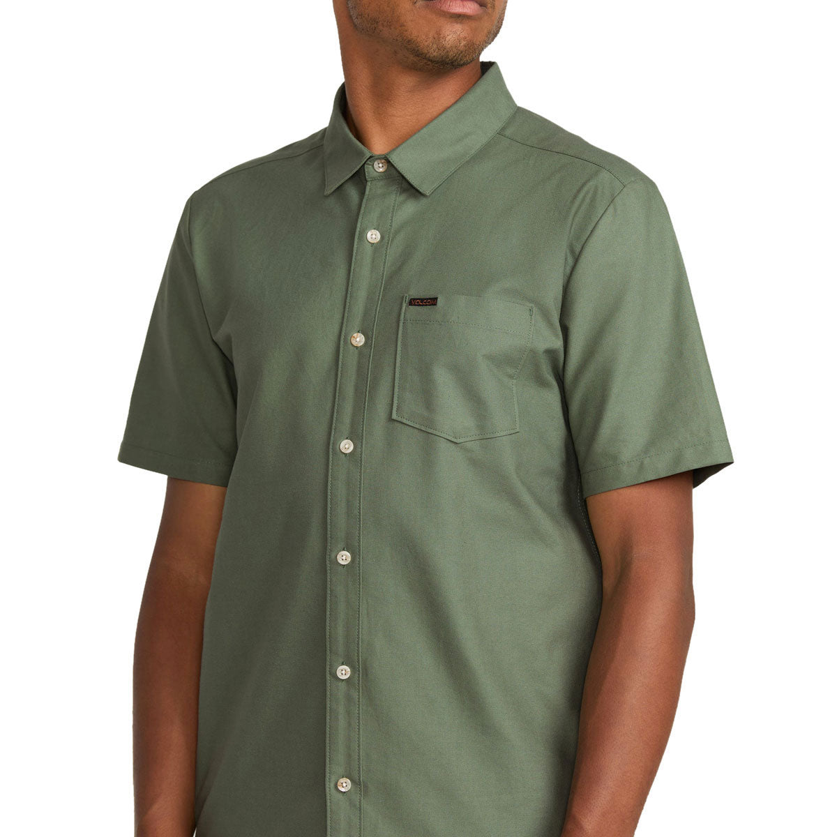 Volcom Veeco Oxford Shirt - Light Olive image 3