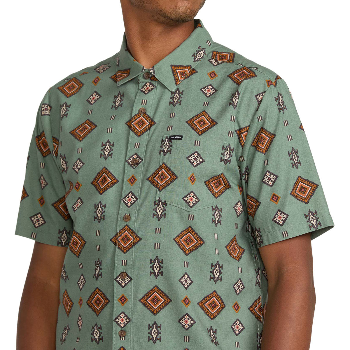 Volcom Desert Dobby Shirt - Light Olive image 3