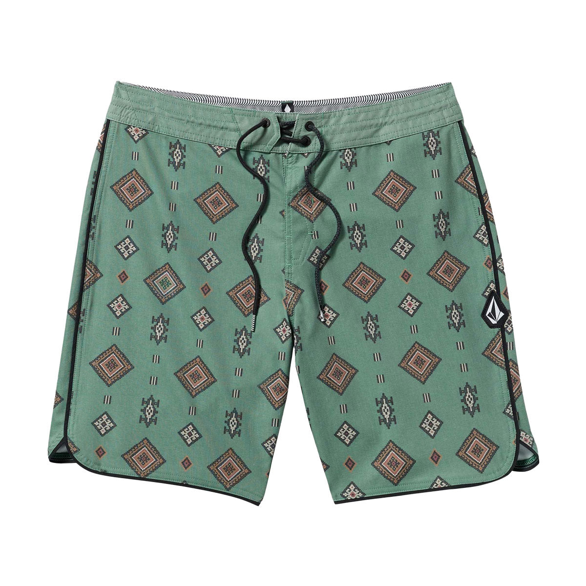 Volcom Desert Dobby Stoney 19 Boardshorts - Light Olive image 1