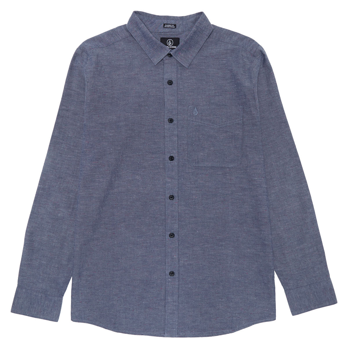 Volcom Date Knight Long Sleeve Shirt - Blue Wash image 1