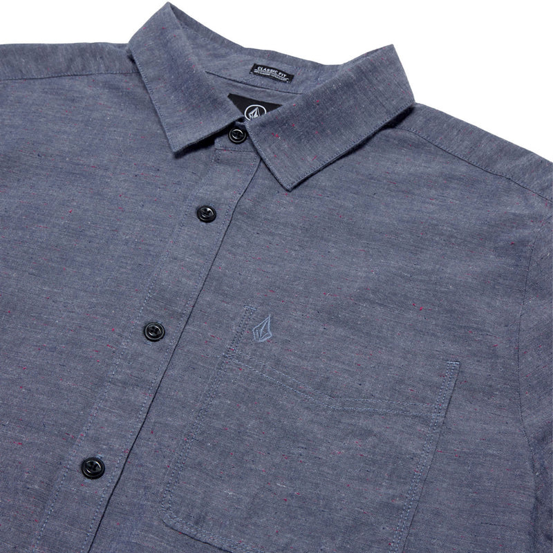 Volcom Date Knight Long Sleeve Shirt - Blue Wash