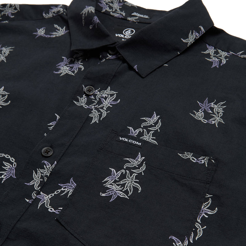 Volcom Scaler Stone Woven Shirt - Antique Black