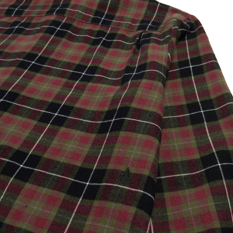 Volcom Caden Plaid Long Sleeve Shirt - Black 2025
