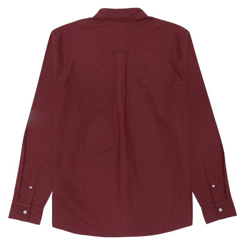 Volcom Veeco Oxford Long Sleeve Shirt - Merlot