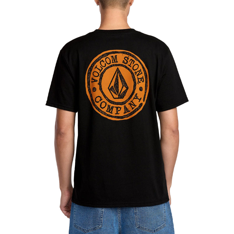 Volcom Logo Stamp T-Shirt - Black