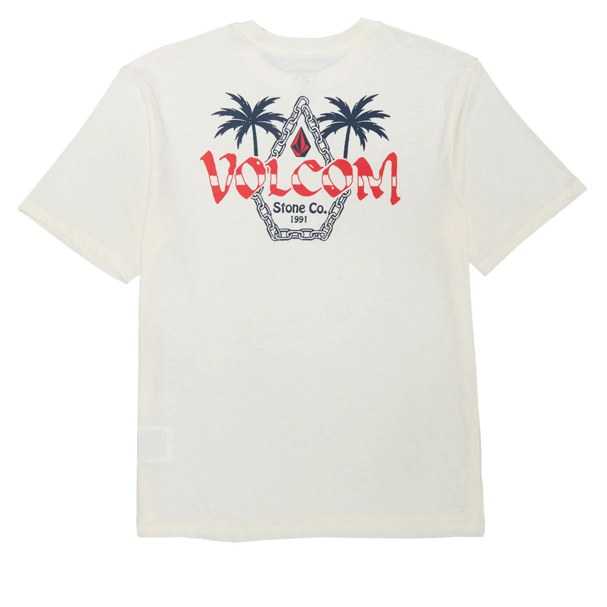 Volcom Palm Punk T-Shirt - Off White Heather image 1