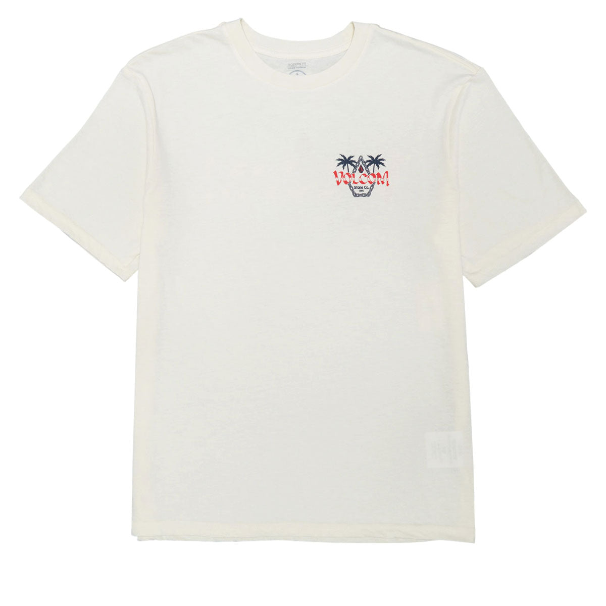 Volcom Palm Punk T-Shirt - Off White Heather image 2