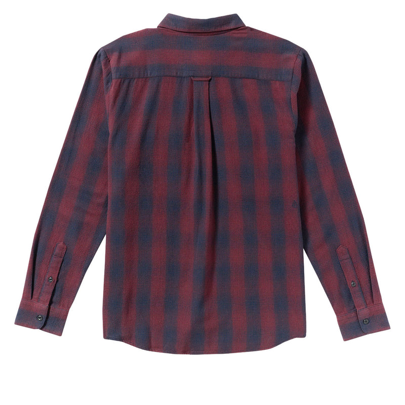 Volcom Shadowstone Long Sleeve Flannel Shirt - Navy