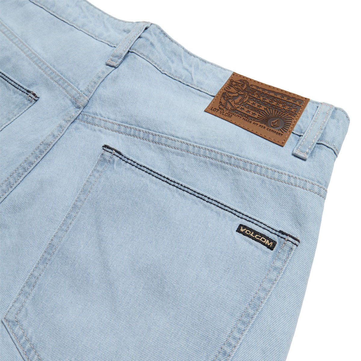 Volcom Billow Denim Pants - Blue Fog image 5