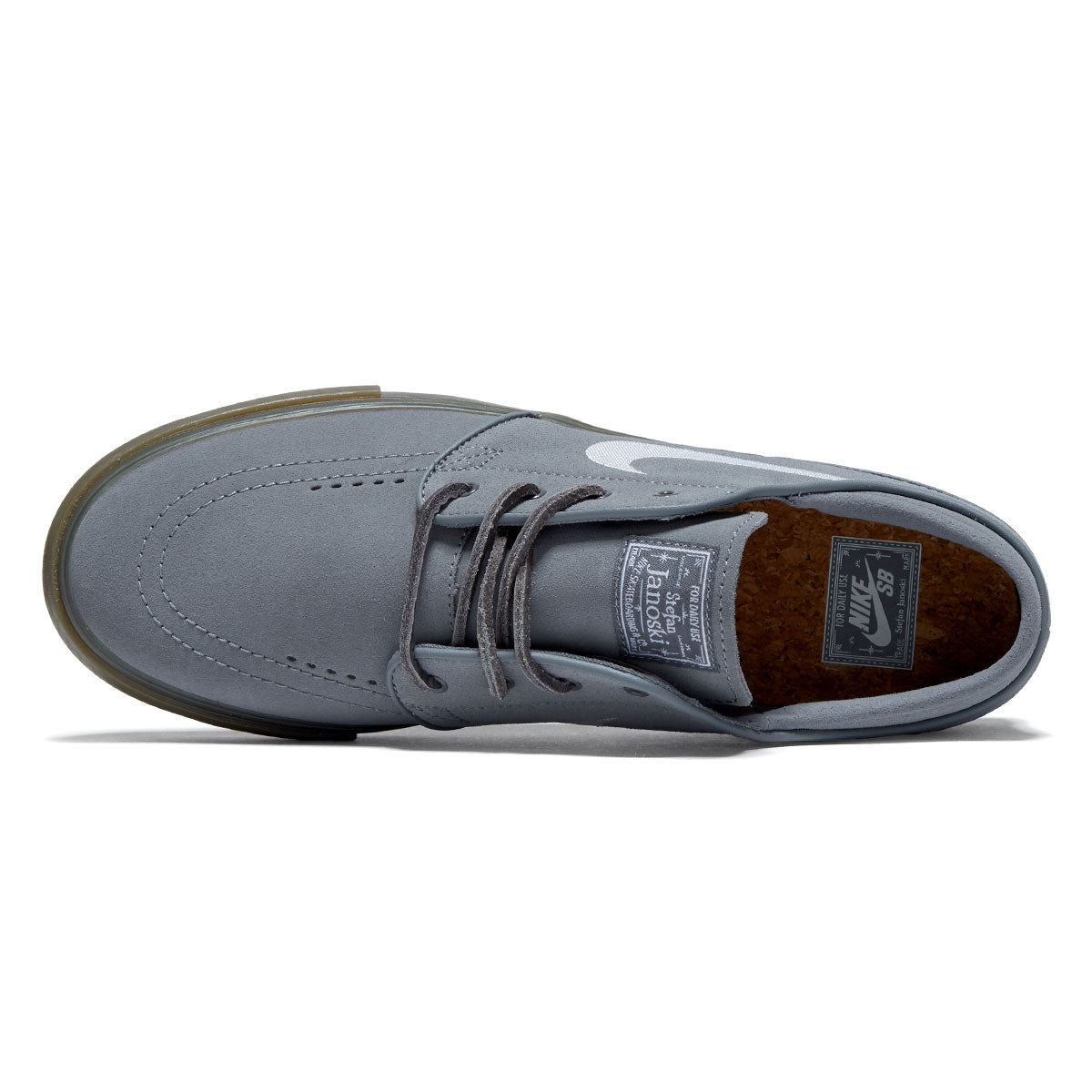 Nike SB Zoom Janoski OG+ Shoes - Cool Grey/White/Cool Grey image 3