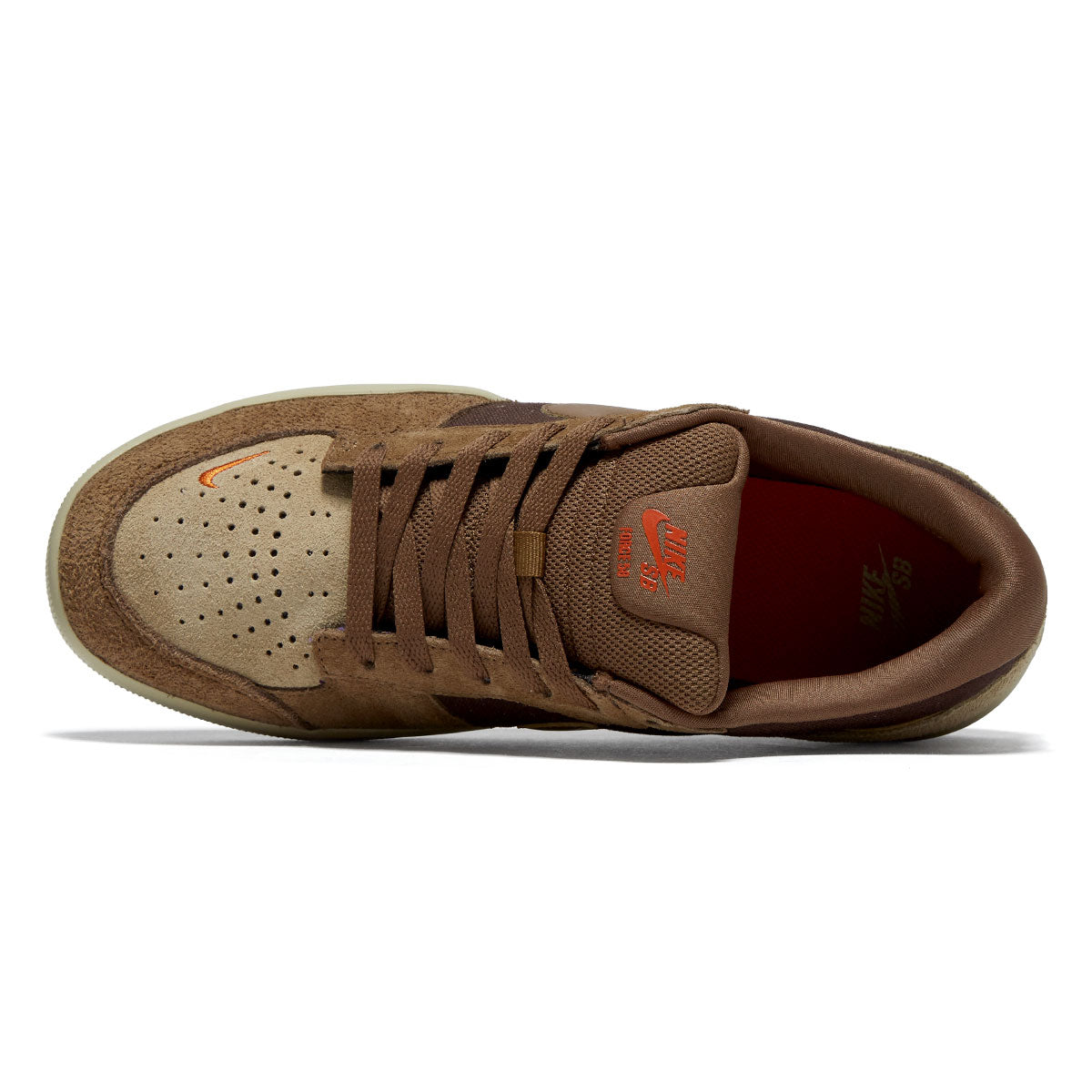 Nike SB Force 58 Shoes - Baroque Brown/Mosswood Brown image 3