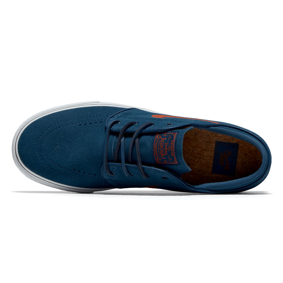 Nike SB Zoom Janoski OG+ Shoes - Blue Force/Campfire Orange/Blue Force image 3