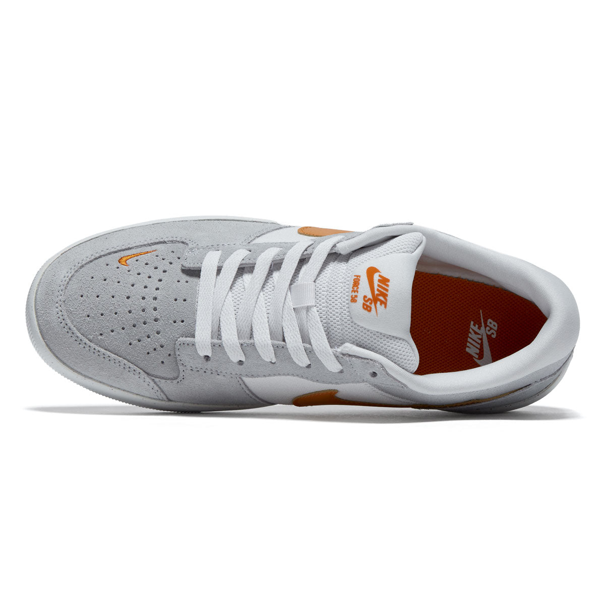 Nike SB Force 58 Shoes - Platinum Tint/Monarch/Wolf Grey image 3