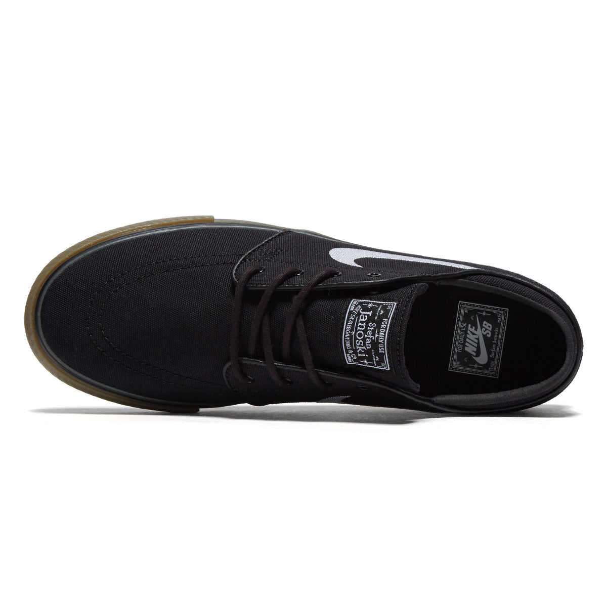 Nike SB Zoom Janoski OG+ Canvas Shoes - Black/White/Black/White image 3
