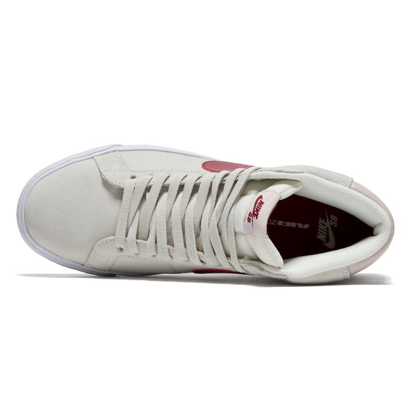 Nike SB Zoom Blazer Mid Shoes - Pale Ivory/Noble Red/Silt Red/White