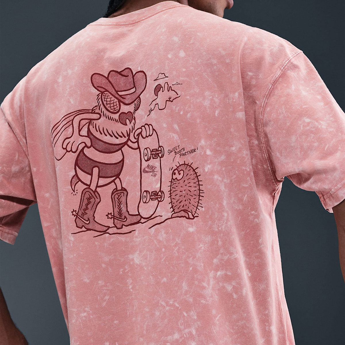 Nike SB M90 Western Bee T-Shirt - Red Stardust image 4