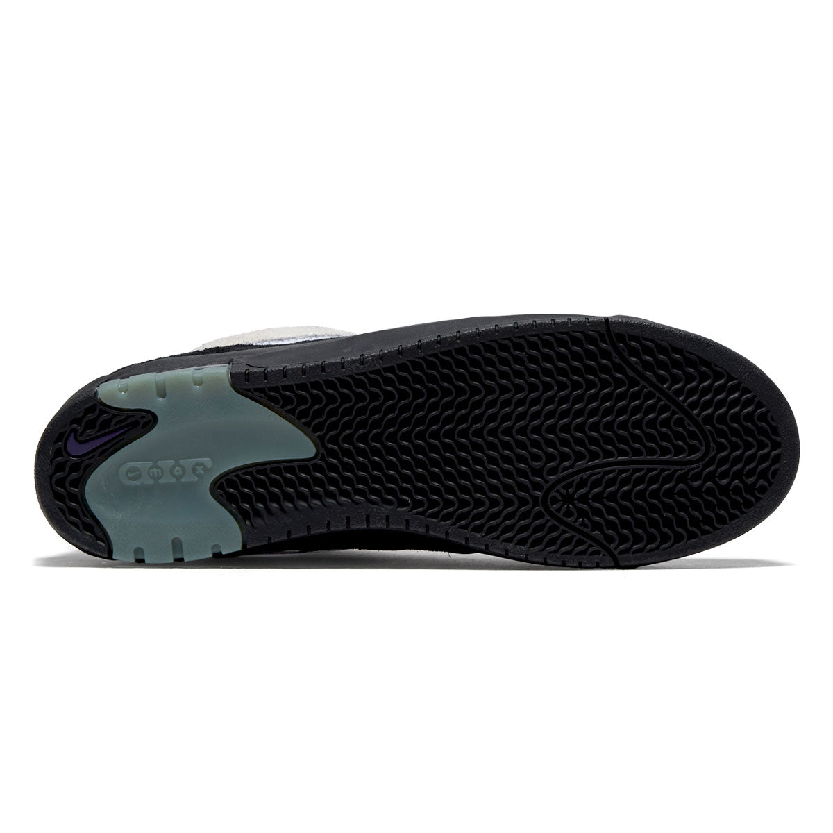 Nike SB Air Max Ishod Shoes - White/Black/Court Purple/Black image 4