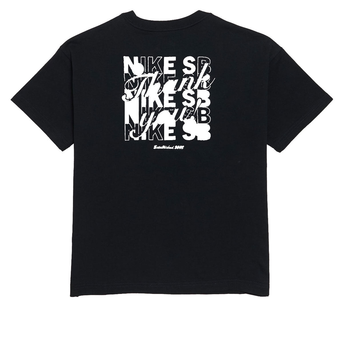 Nike SB Youth Thank You T-Shirt - Black image 1