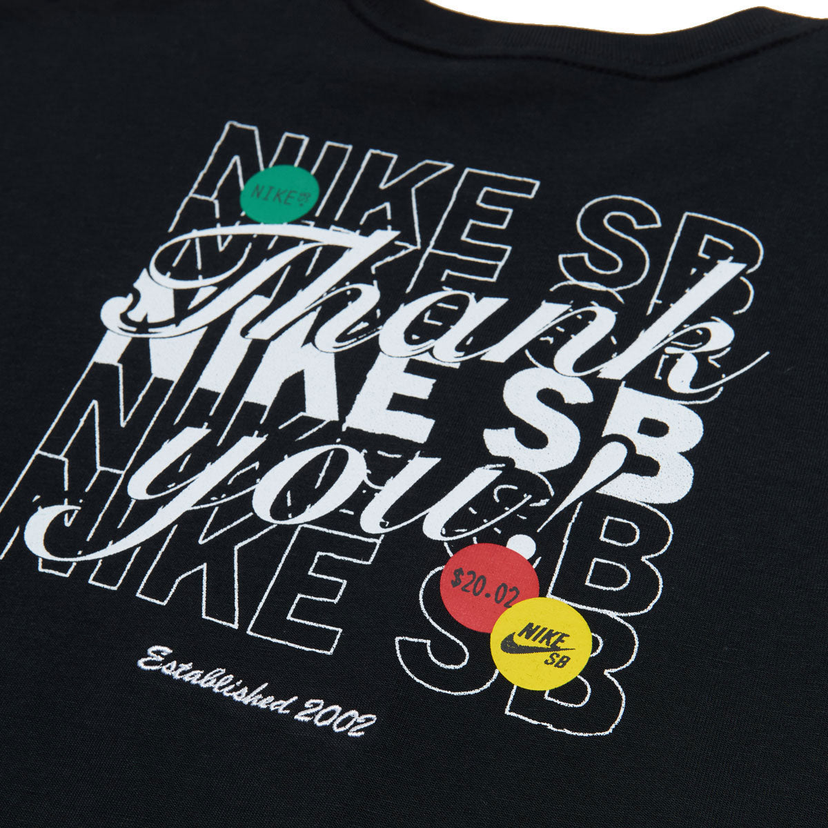 Nike SB Youth Thank You T-Shirt - Black image 4