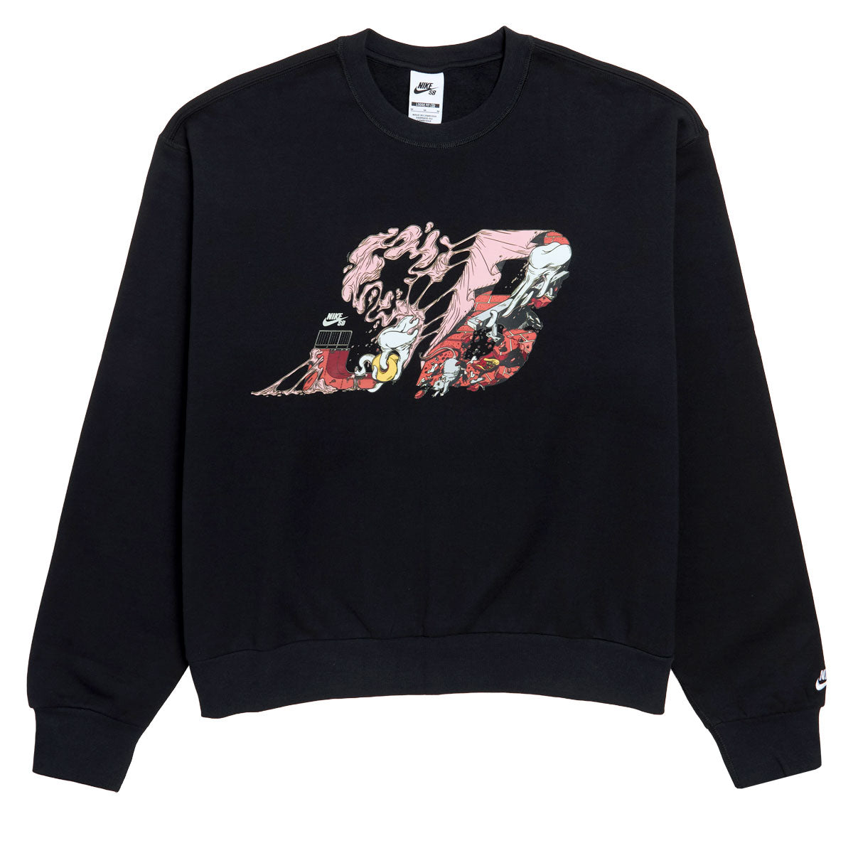 Nike SB GFX Sweatshirt - Black/White image 1