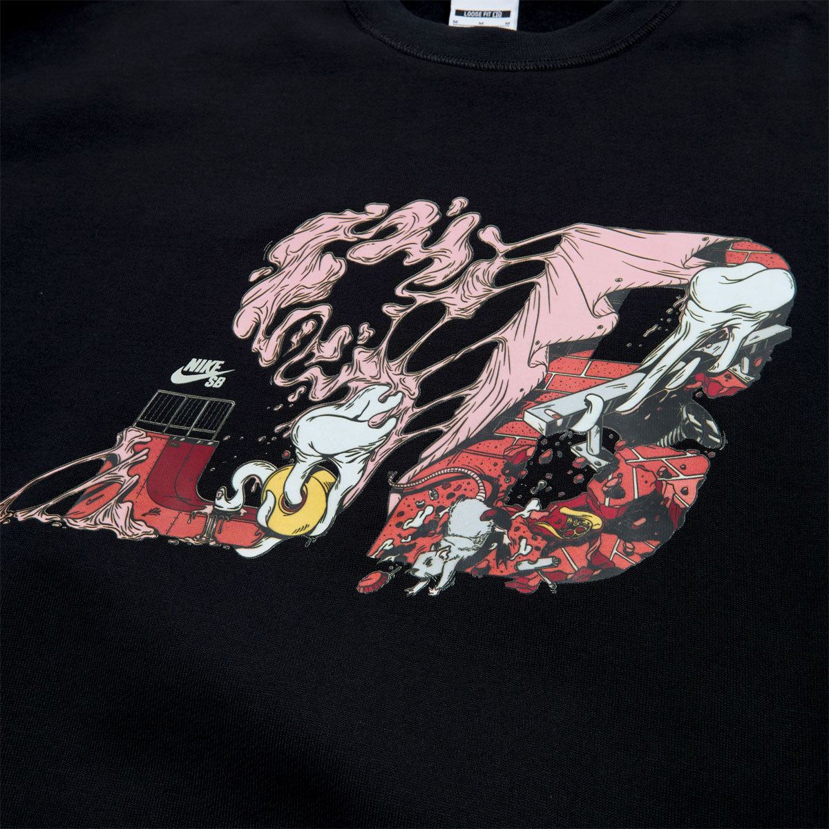 Nike SB GFX Sweatshirt - Black/White image 2