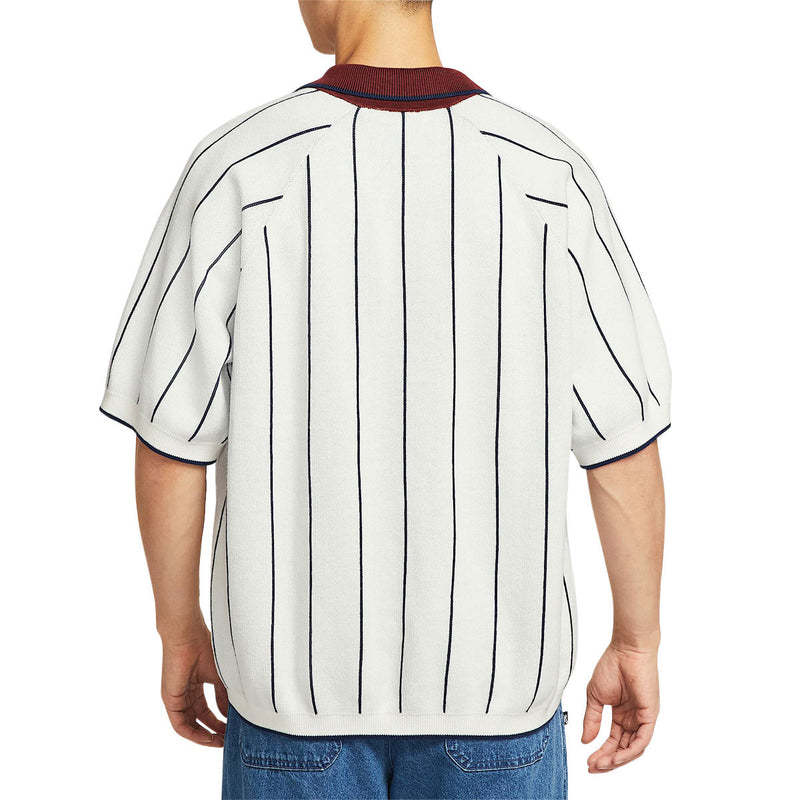 Nike SB Referee Polo Shirt - Sail/Midnight Navy/Dark Team Red