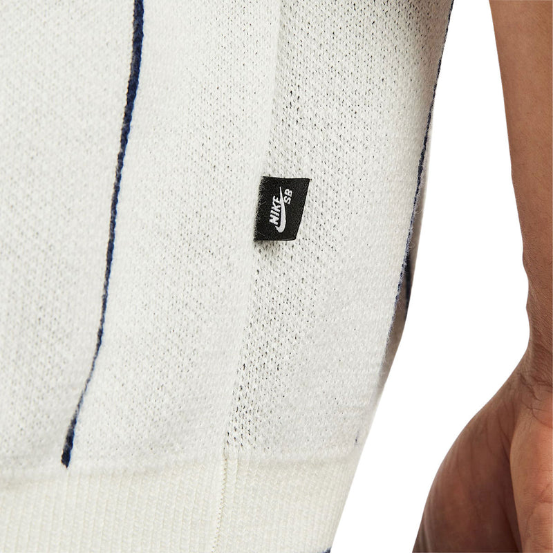 Nike SB Referee Polo Shirt - Sail/Midnight Navy/Dark Team Red