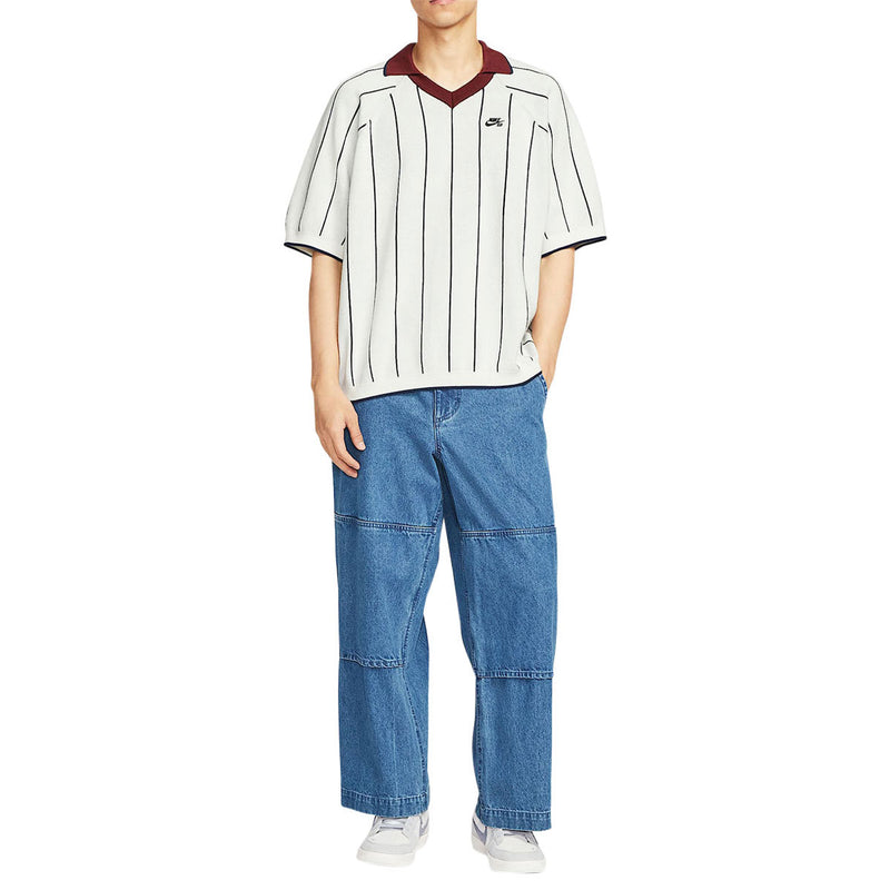 Nike SB Referee Polo Shirt - Sail/Midnight Navy/Dark Team Red