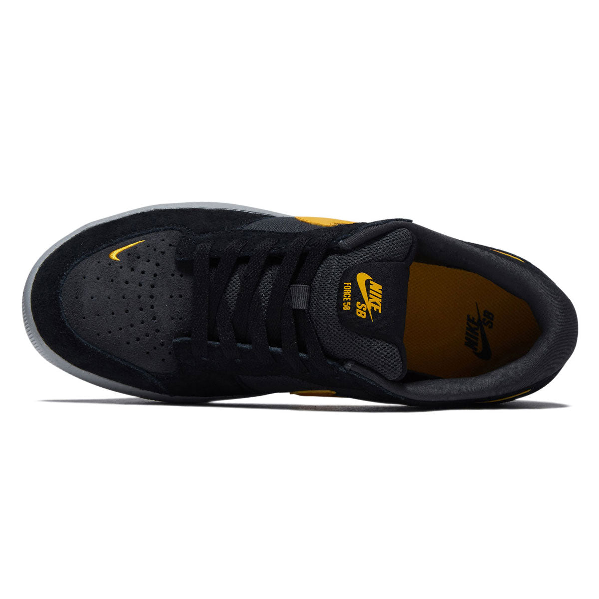 Nike SB Force 58 Shoes - Black/University Gold/Anthracite image 3