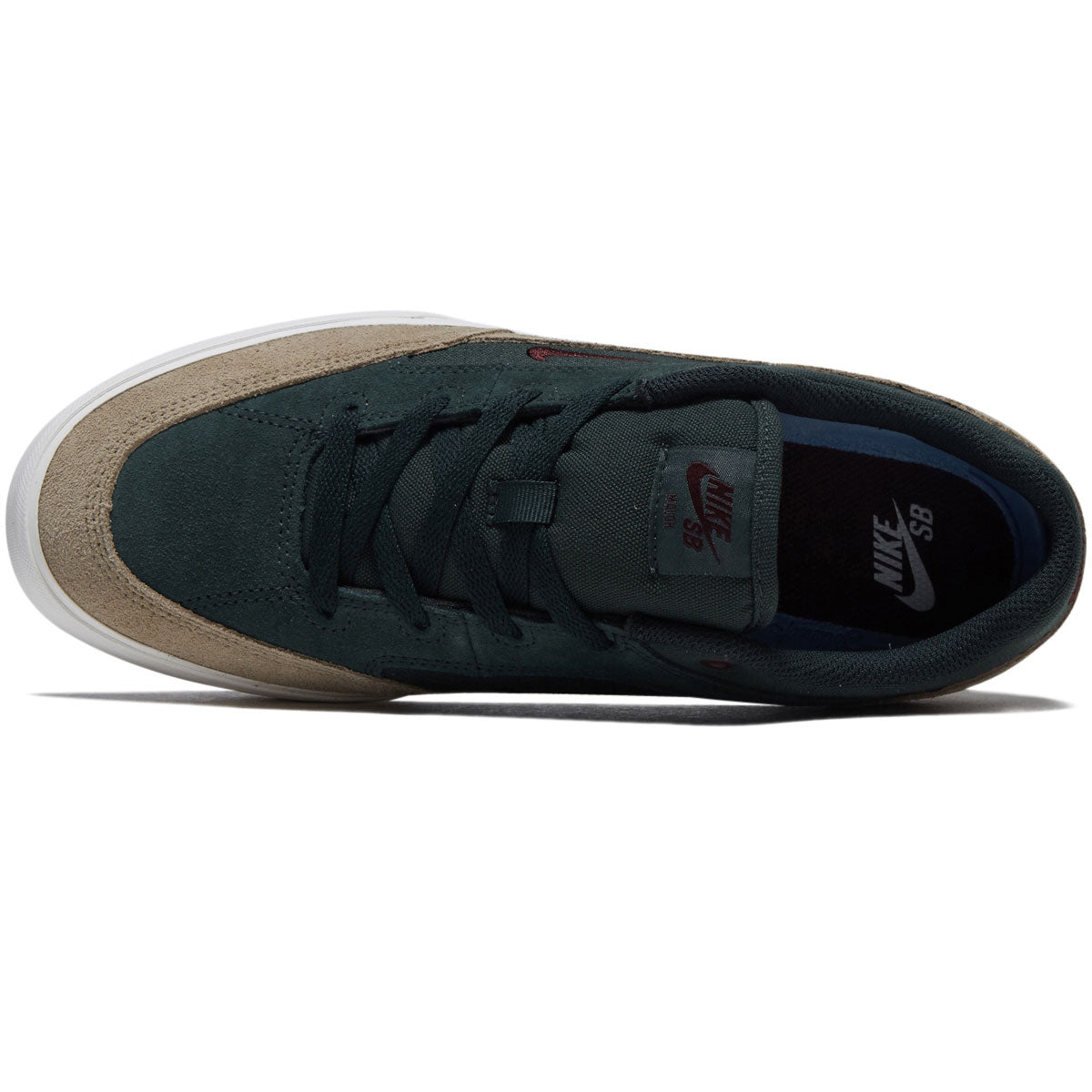 Nike SB Malor Shoes - Seaweed/Burgundy Crush/Khaki/Phantom image 3