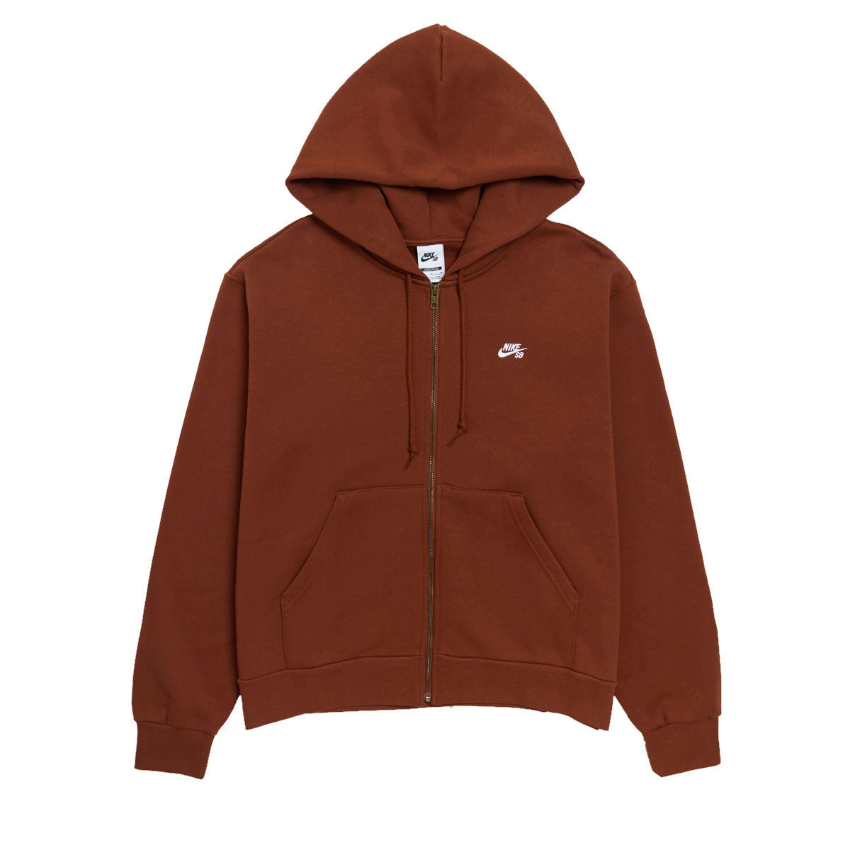 Nike SB New Logo Zip Hoodie - Cinnamon/White image 1