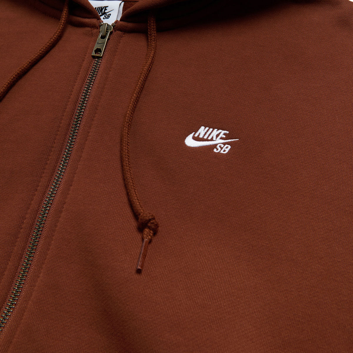 Nike SB New Logo Zip Hoodie - Cinnamon/White image 2