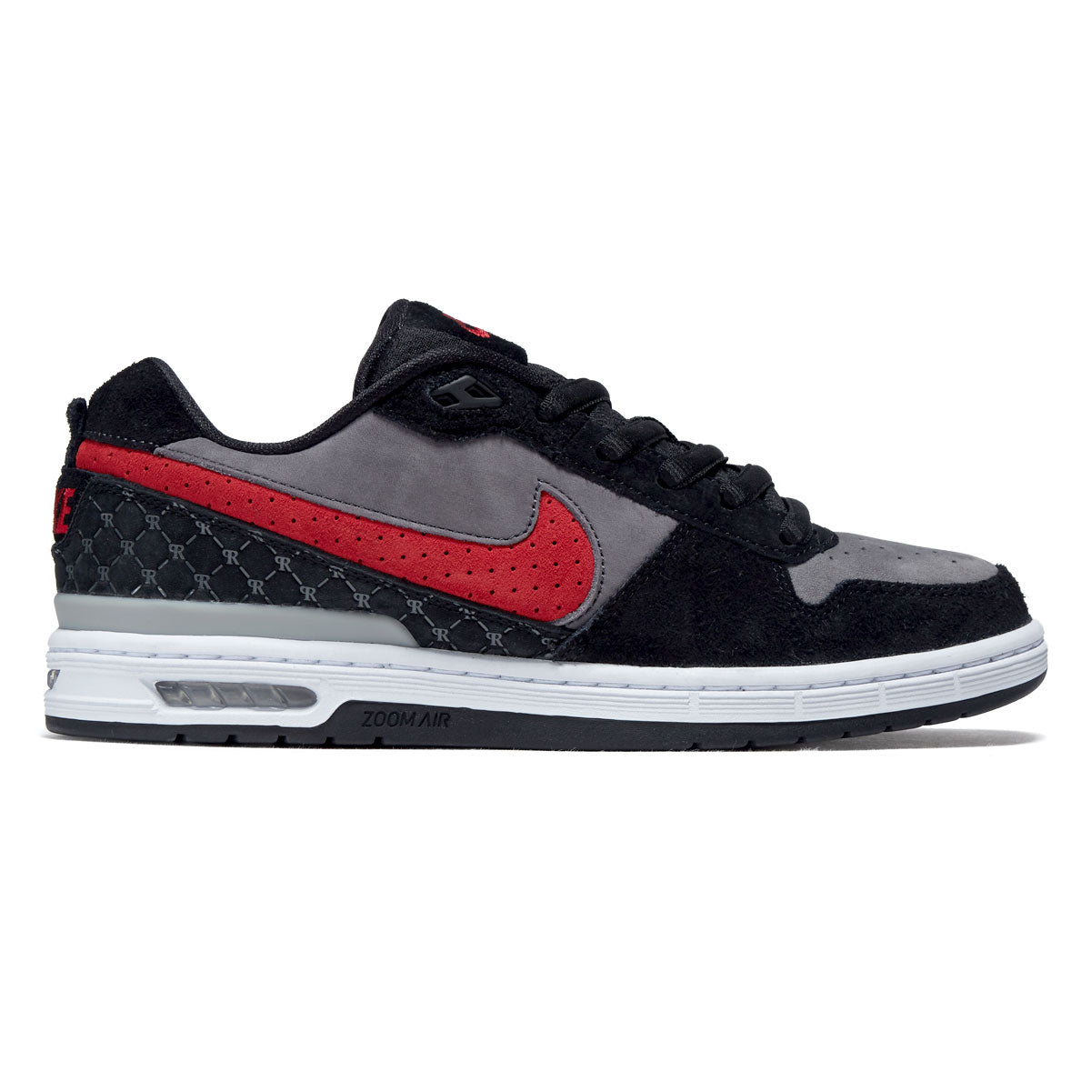 Nike SB Zoom Air Paul Rodriguez Shoes - Black/Varsity Red/Flint Grey/Black image 1