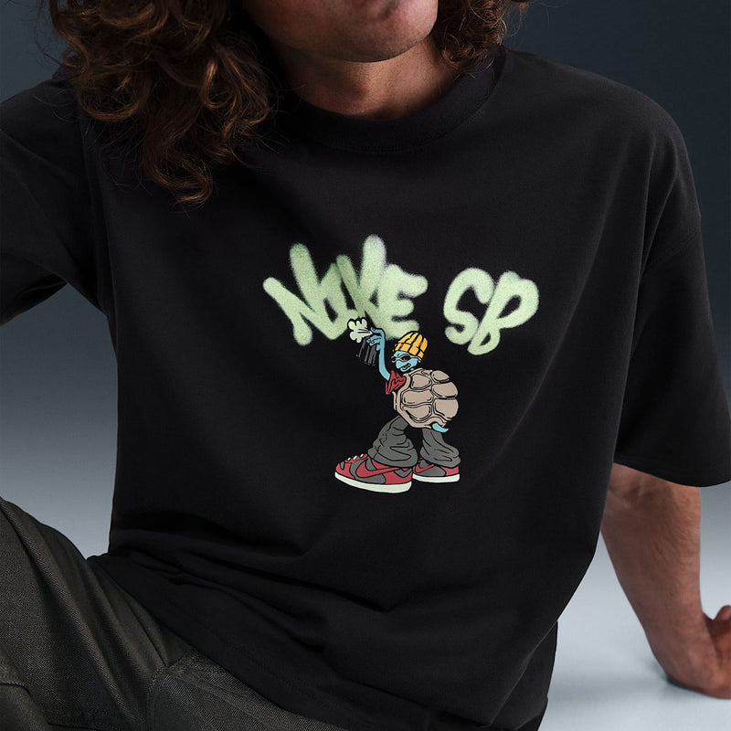 Nike SB M90 Spray Turtle T-Shirt - Black