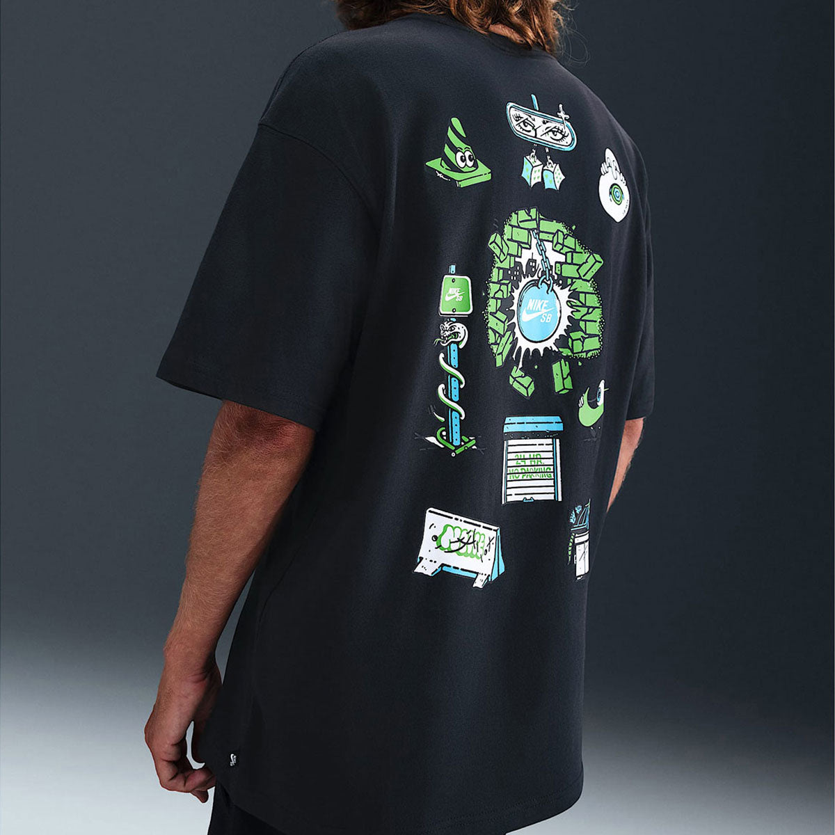 Nike SB M90 Skate Char T-Shirt - Off Noir image 4