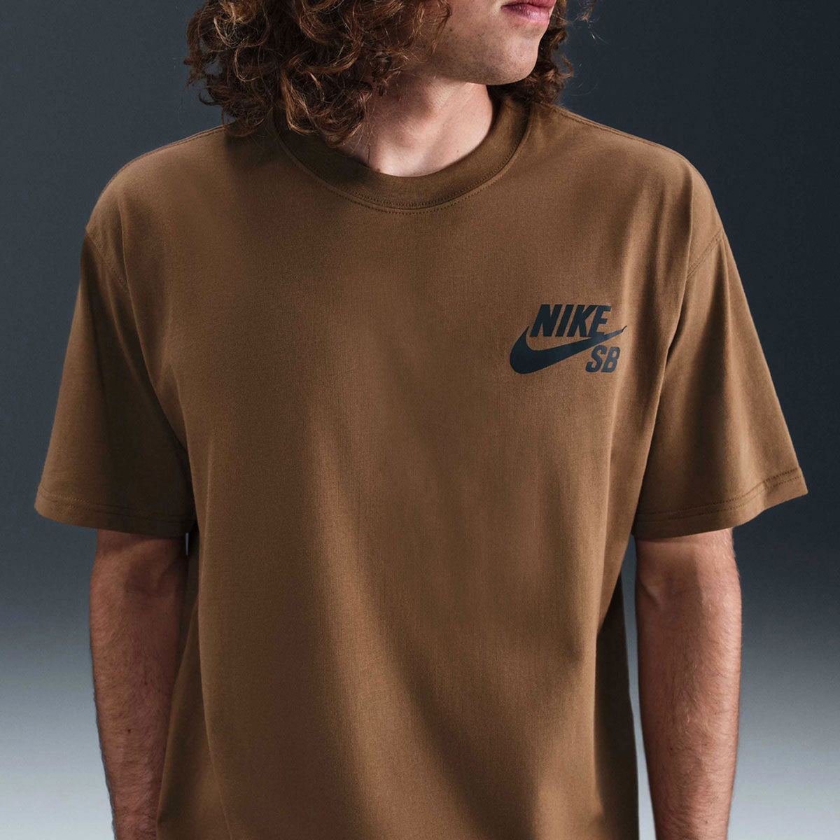 Nike SB New Logo T-Shirt - Mosswood Brown image 2