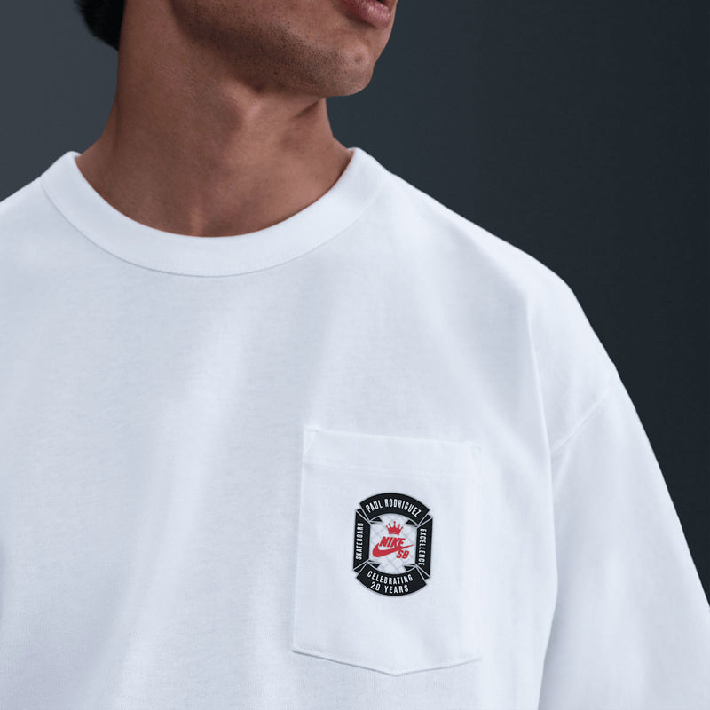 Nike SB M90 P-Rod Pocket T-Shirt - White