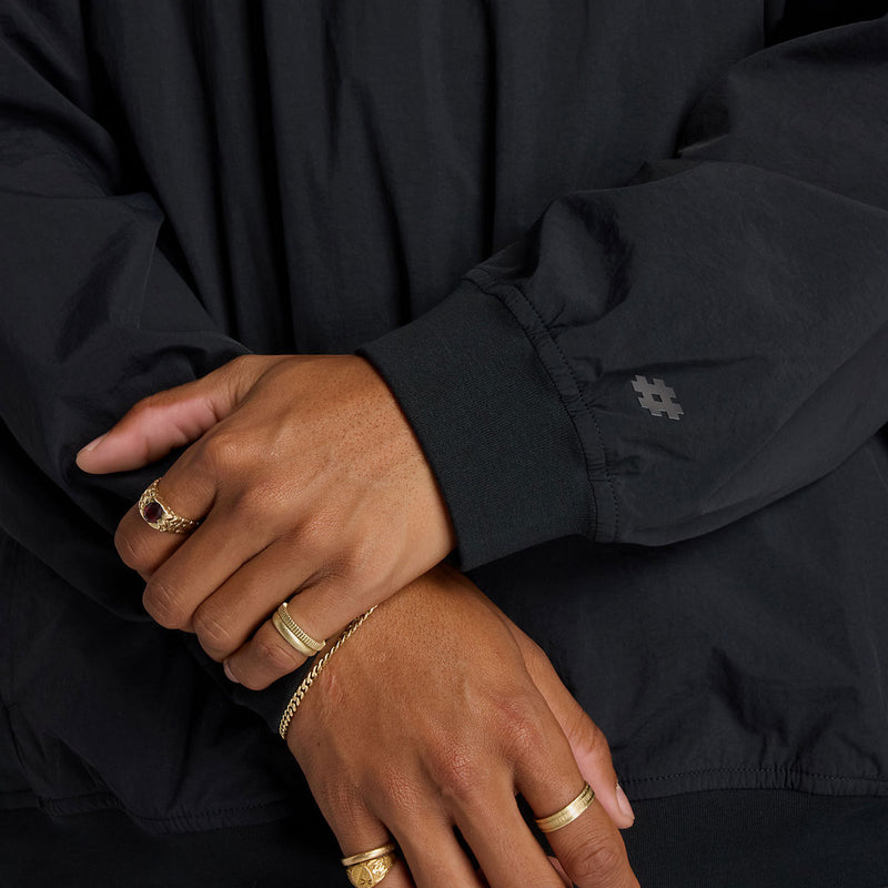 New Balance Numeric Woven Crew Sweatshirt - Black