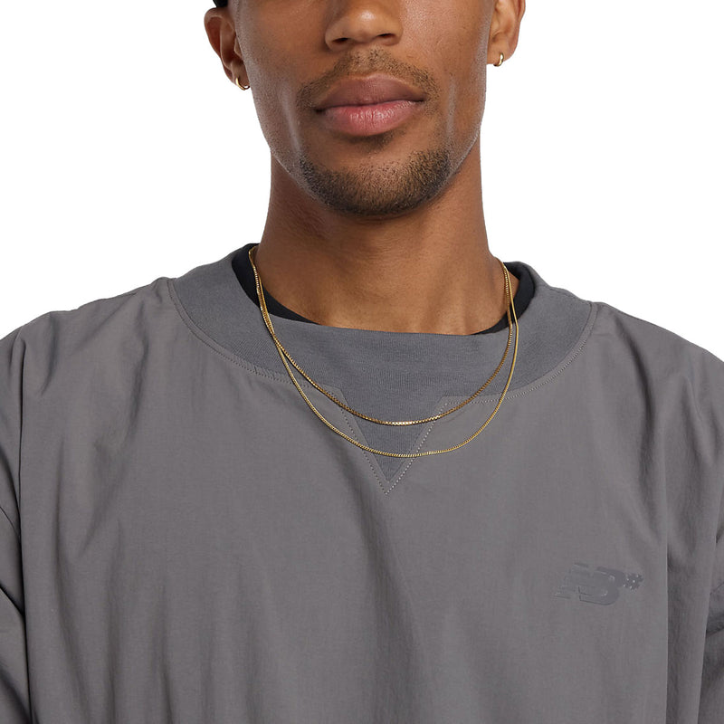 New Balance Numeric Woven Crew Sweatshirt - Castlerock