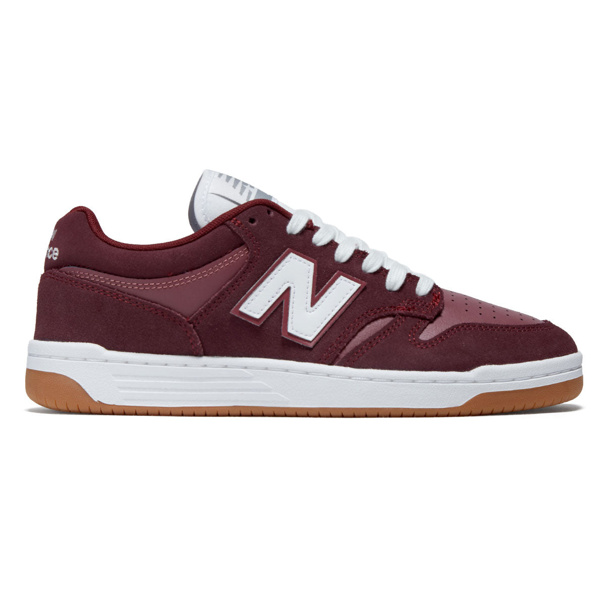 New Balance 480 Shoes - Monarch Burgundy/White image 1