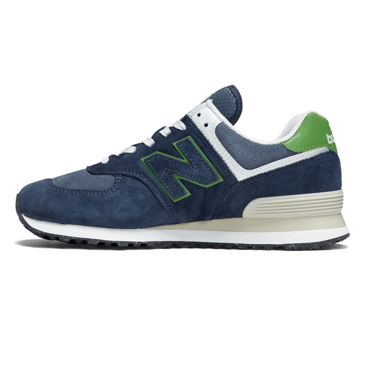 New Balance 574 Shoes - Navy/Alpine Green image 2
