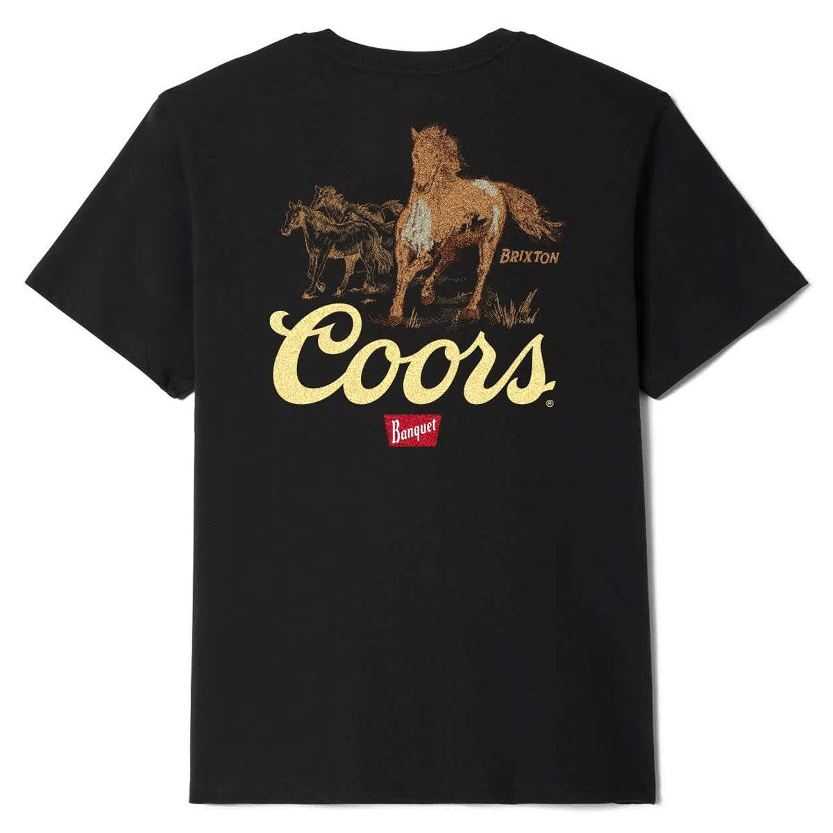Brixton x Coors Roam T-Shirt - Black image 1