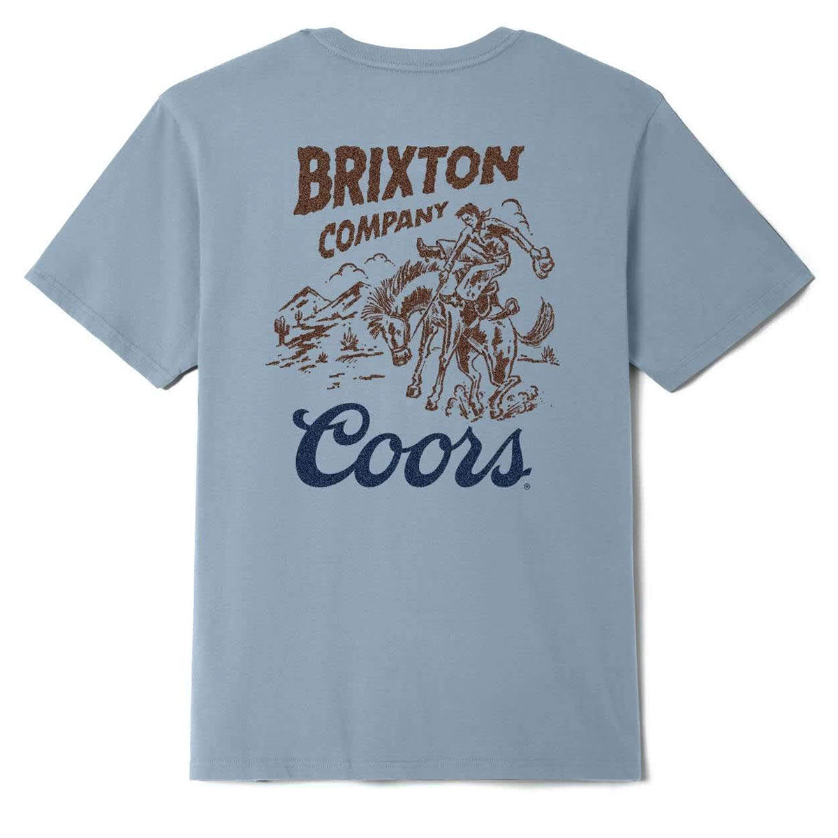 Brixton x Coors Canyon T-Shirt - Dusty Blue image 1