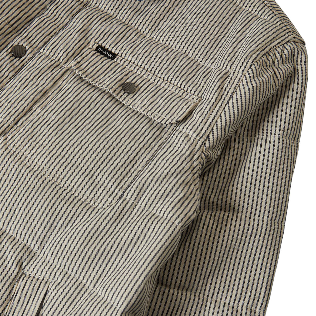 Brixton Cass Jacket - Whitecap/Mood Indigo Hickory image 6