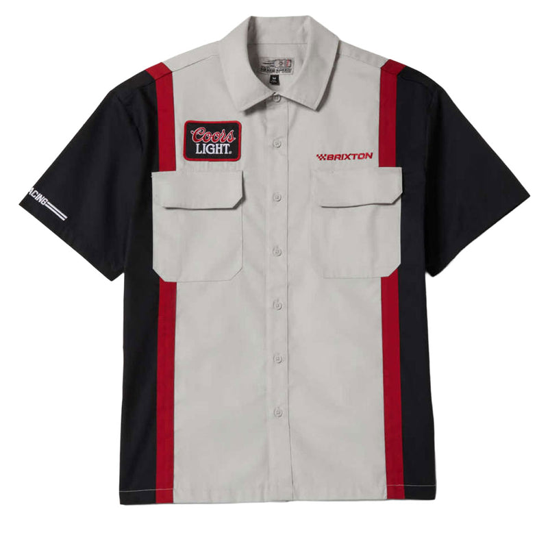 Brixton x Coors Light Shake Down Shirt - Silver/Black