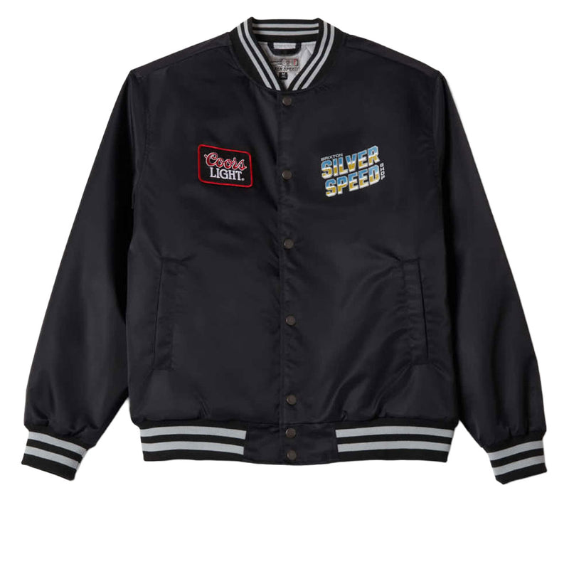 Brixton x Coors Light Silver Speed Shop Jacket - Black/Silver