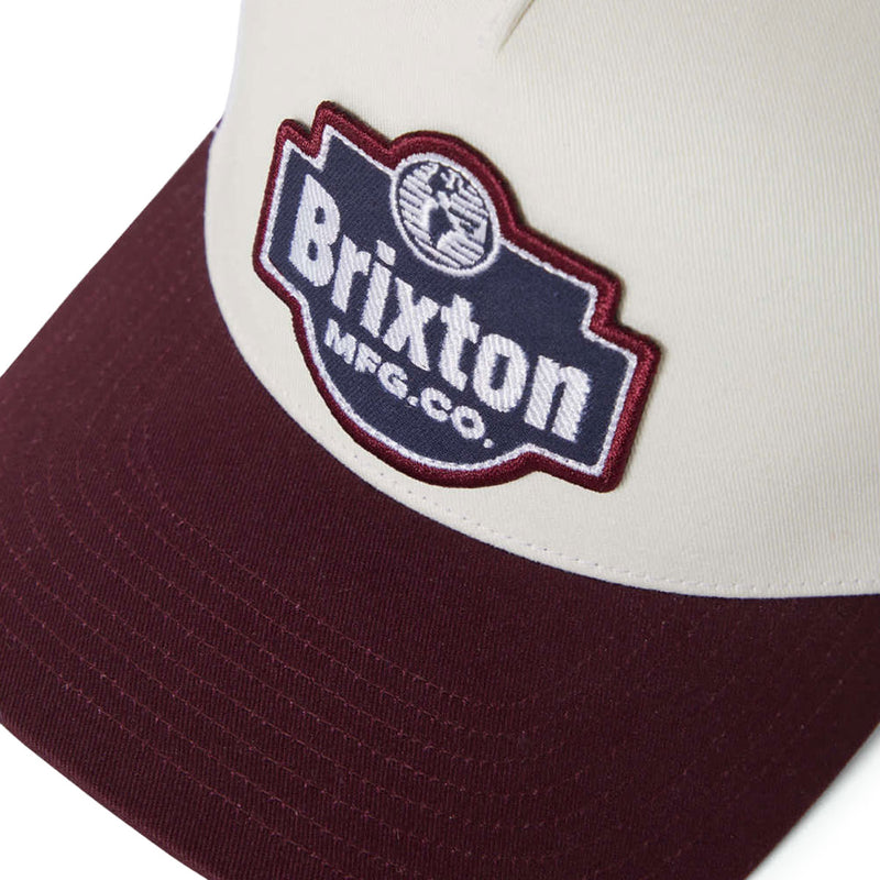 Brixton Genuine Quality C Np Mp Trucker Hat - Off White/Port