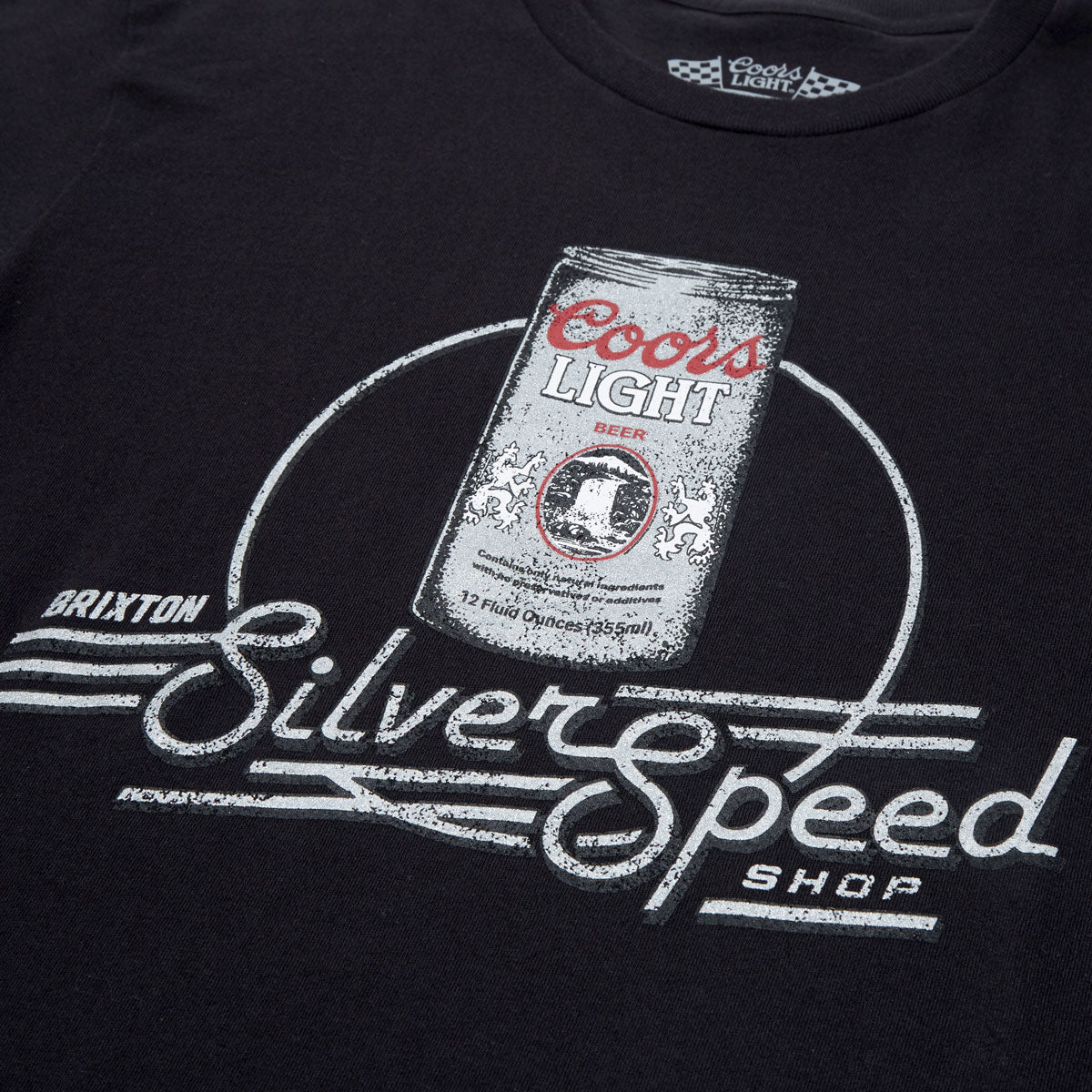 Brixton x Coors Light Caster T-Shirt - Black image 2