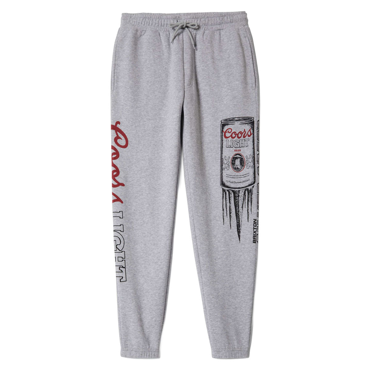 Brixton x Coors Light Silver Speed Sweat Pants - Heather Grey image 1