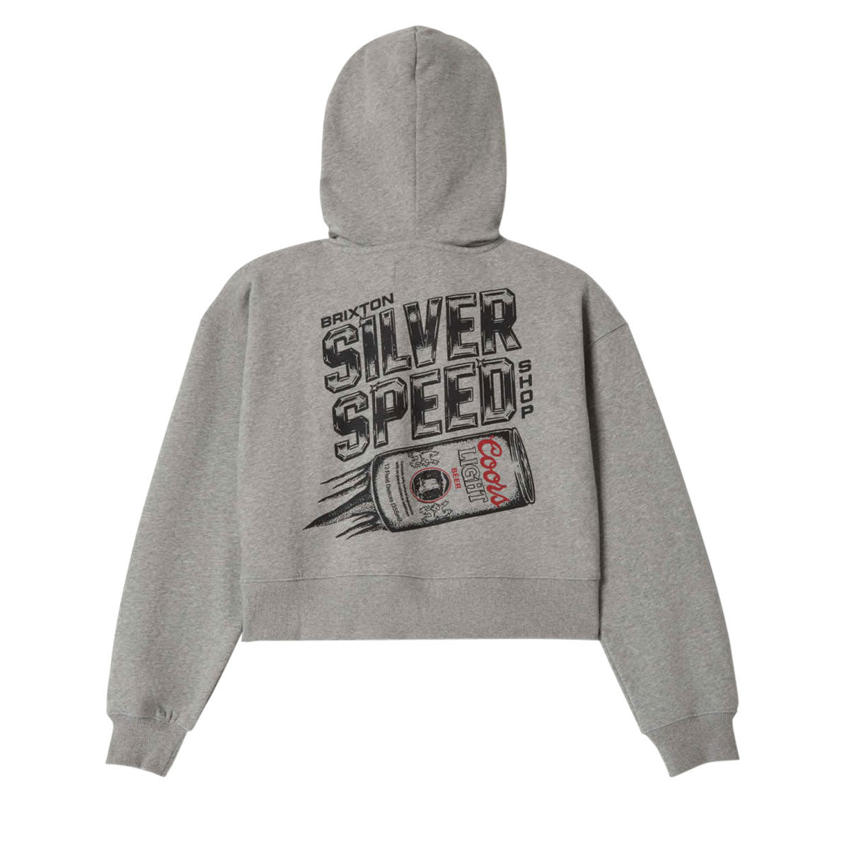 Brixton x Coors Light Silver Speed Hoodie - Heather Grey II image 2